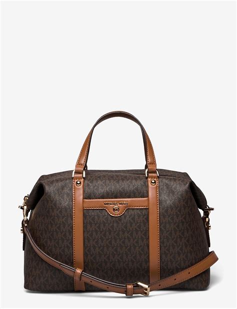 michael michael kors md satchel leather sale|Michael Kors non leather bags.